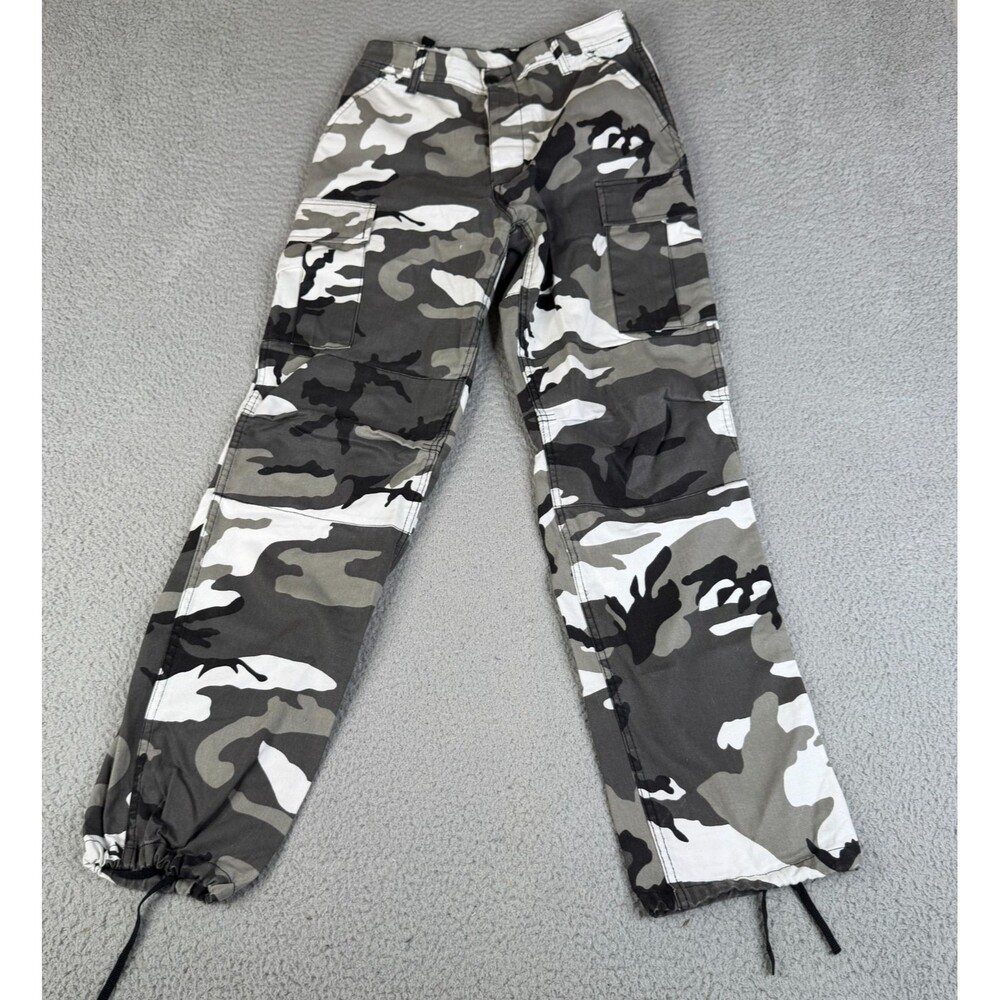 ROTHCO BDU Cargo Pants Mens Small Regular Urban Camo Baggy Tactical Skate 28x31